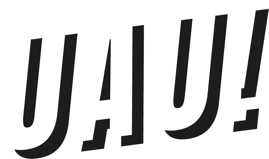 Logo UAU! stile fumetto agenzia marketing
